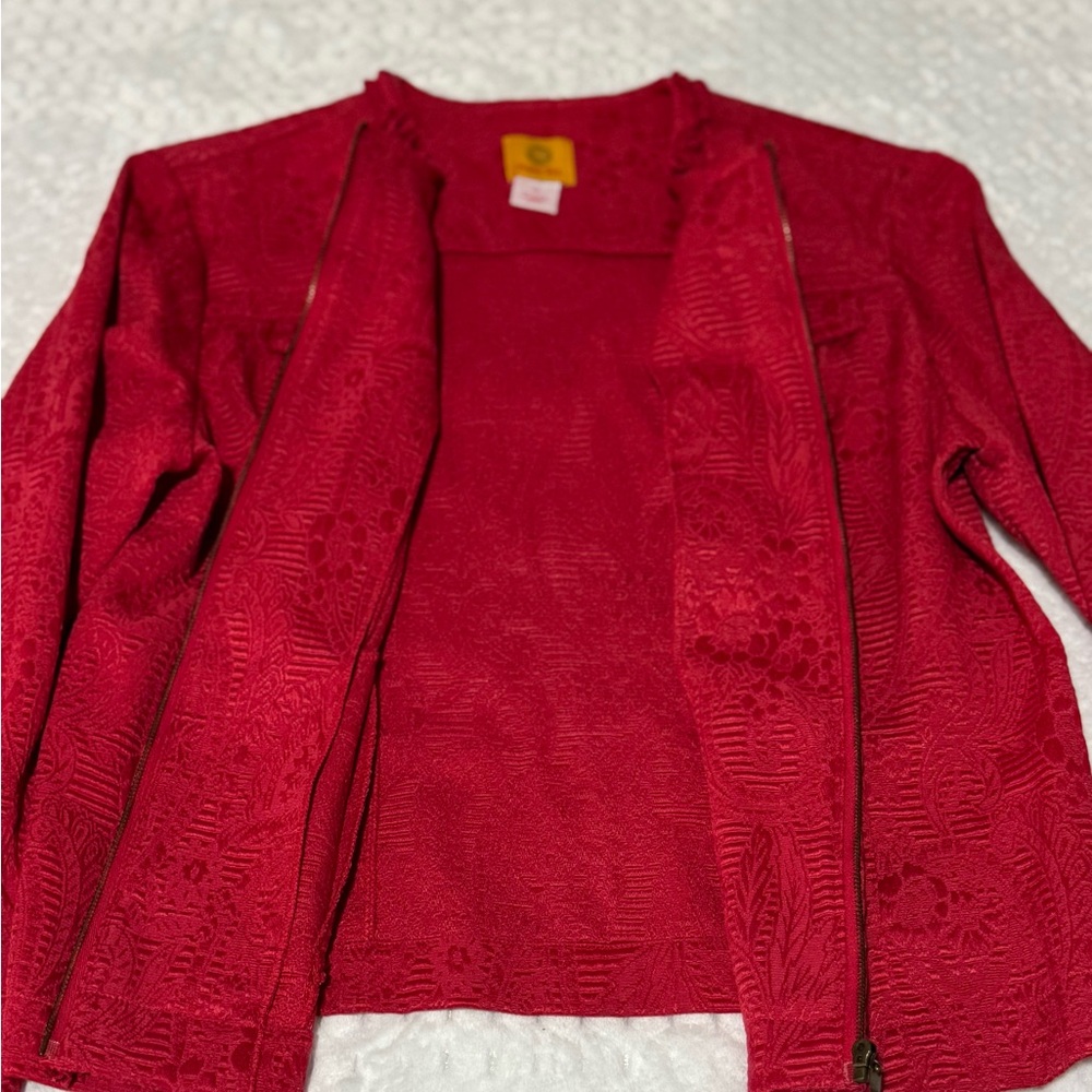 Ruby Rd. Red Women's Blazer - Picture 4 of 5